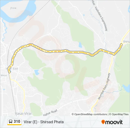 310 Bus Line Map