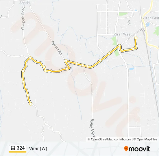 324 Bus Line Map