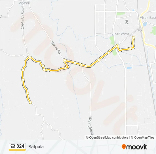 324 Bus Line Map