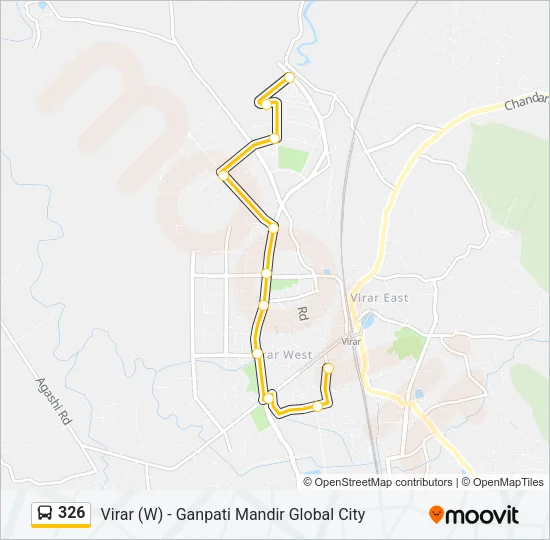 326 Bus Line Map