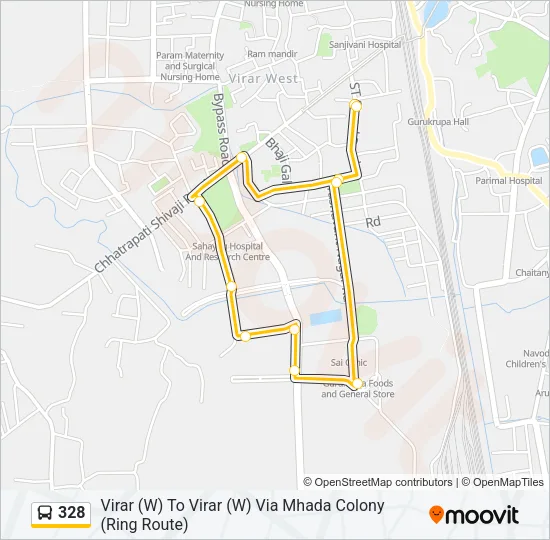 328 Bus Line Map