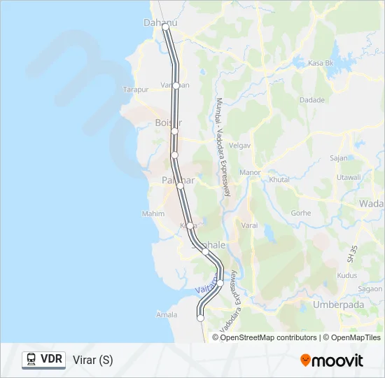 VDR Train Line Map