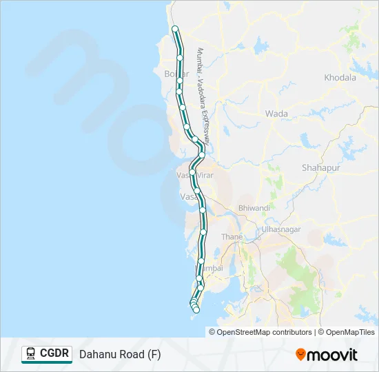 CGDR Train Line Map