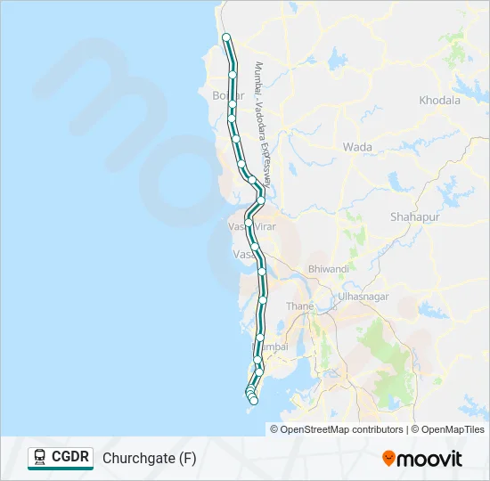 CGDR Train Line Map