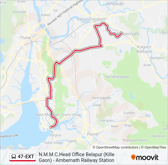 47-EXT Bus Line Map