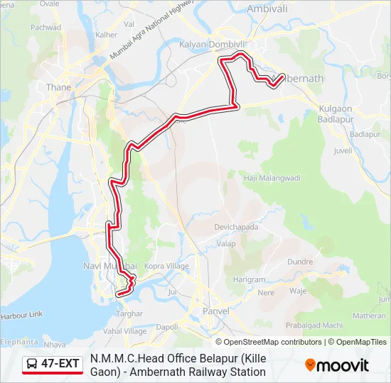 47-EXT Bus Line Map