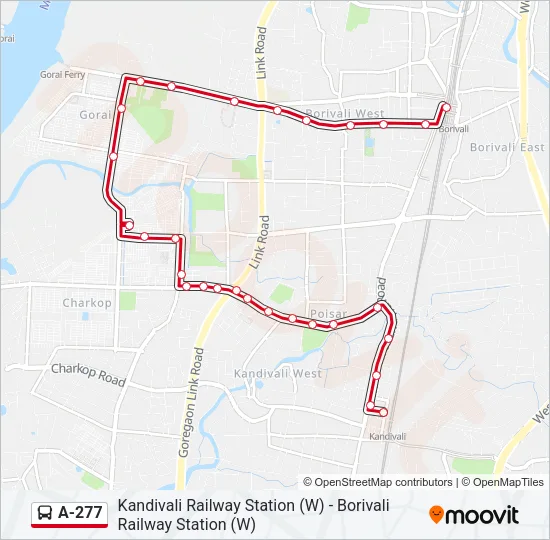 A-277 Bus Line Map
