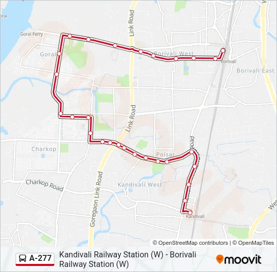 A-277 Bus Line Map