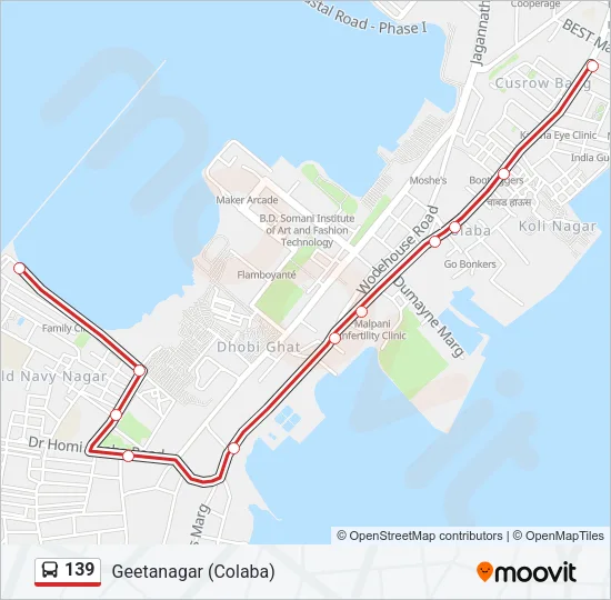 139 Bus Line Map