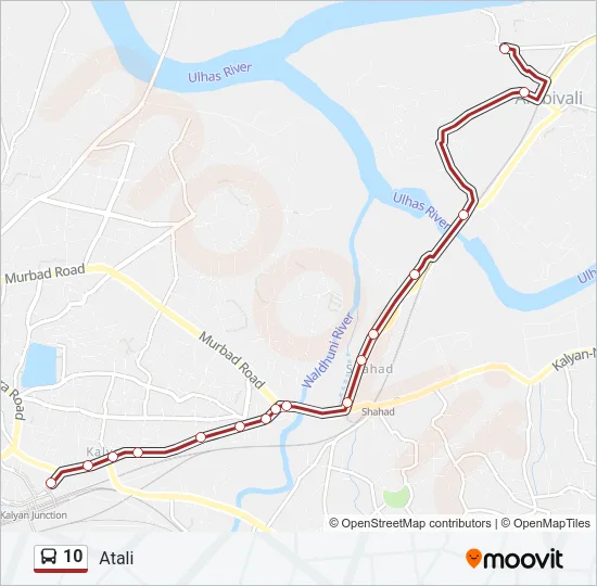 10 Bus Line Map