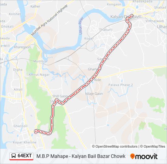 64EXT bus Line Map