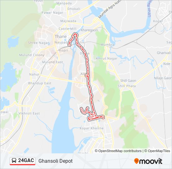 24GAC bus Line Map