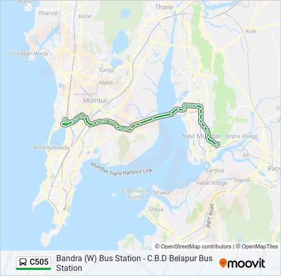 C505 bus Line Map