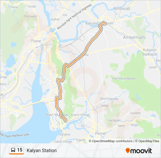15 Bus Line Map