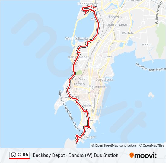 C-86 Bus Line Map