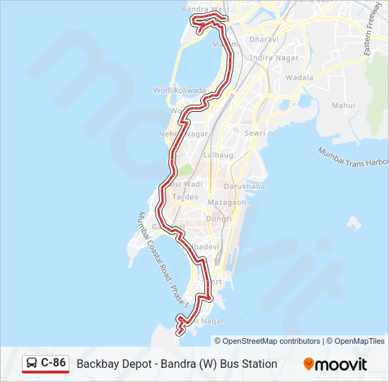 C-86 Bus Line Map