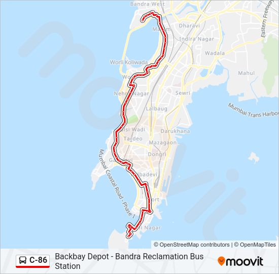 C-86 Bus Line Map