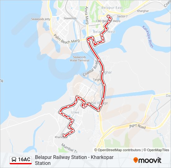 16AC bus Line Map