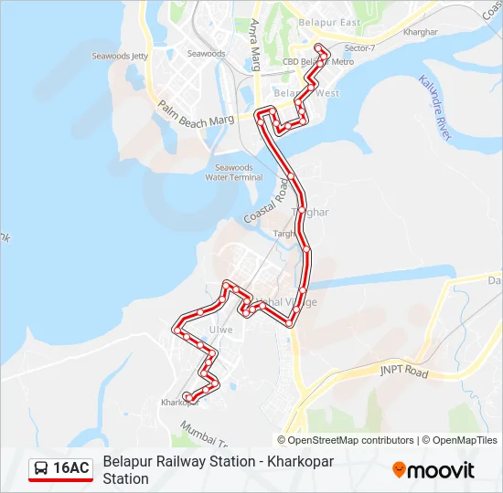 16AC Bus Line Map
