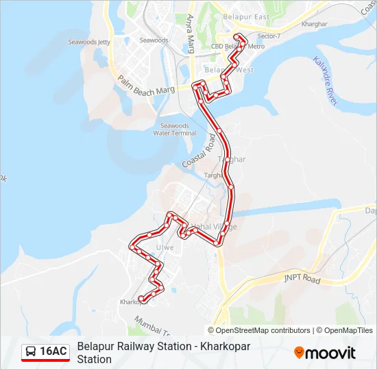 16AC Bus Line Map