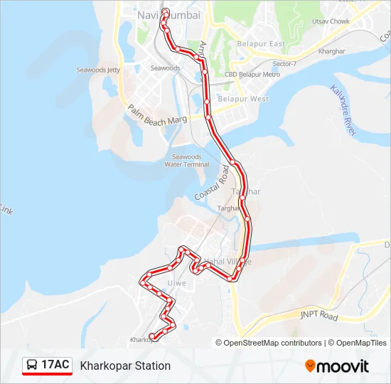 17AC Bus Line Map