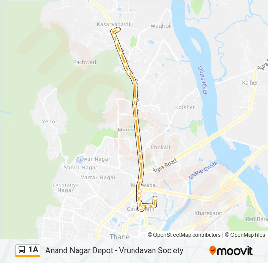 1A Bus Line Map