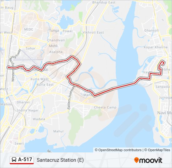 A-517 Bus Line Map