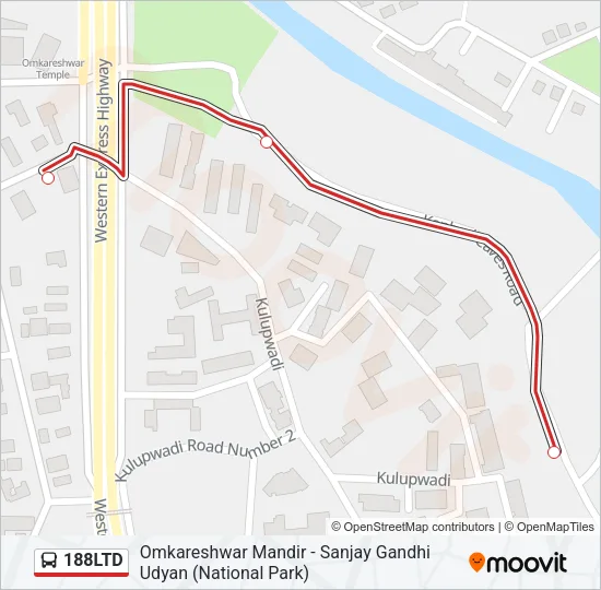 188LTD Bus Line Map