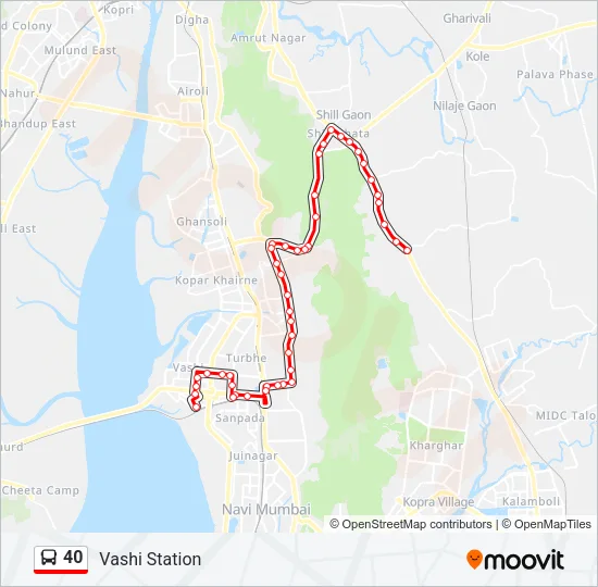 40 Bus Line Map