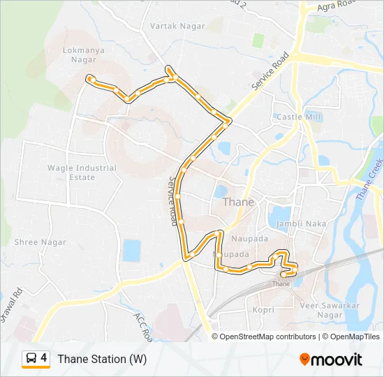 4 Bus Line Map
