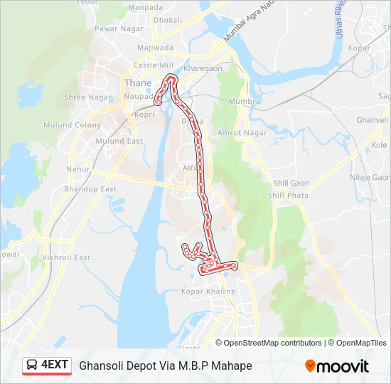 4EXT Bus Line Map