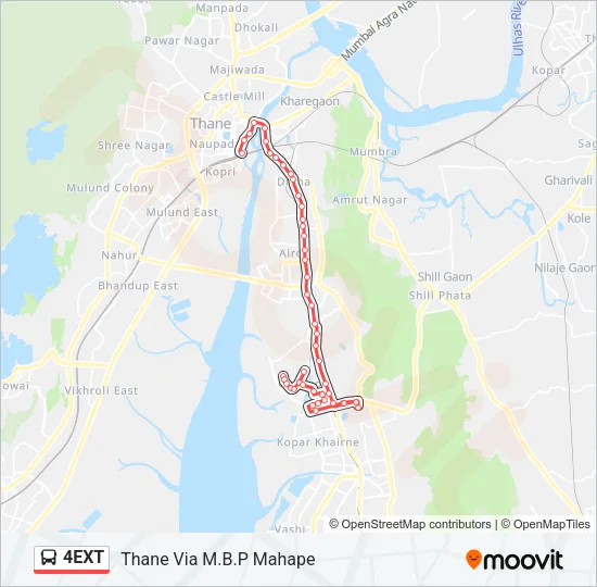 4EXT Bus Line Map