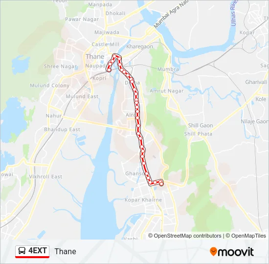 4EXT Bus Line Map