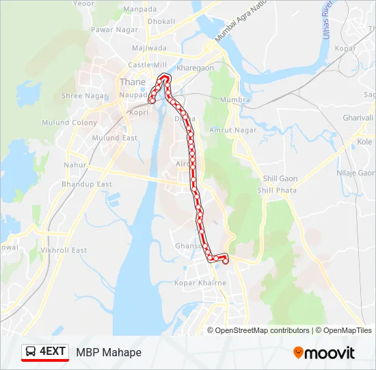 4EXT Bus Line Map