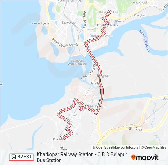 47EXT Bus Line Map