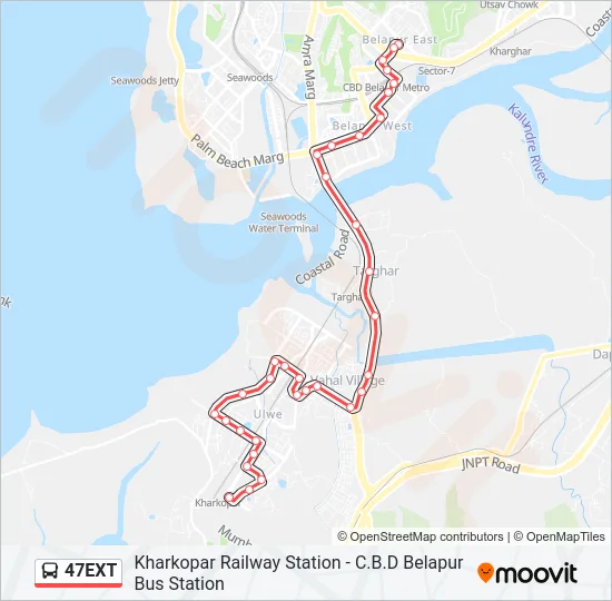 47EXT Bus Line Map