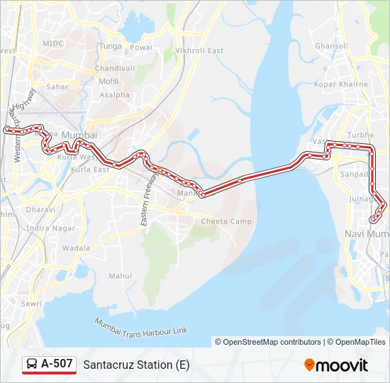 A-507 Bus Line Map