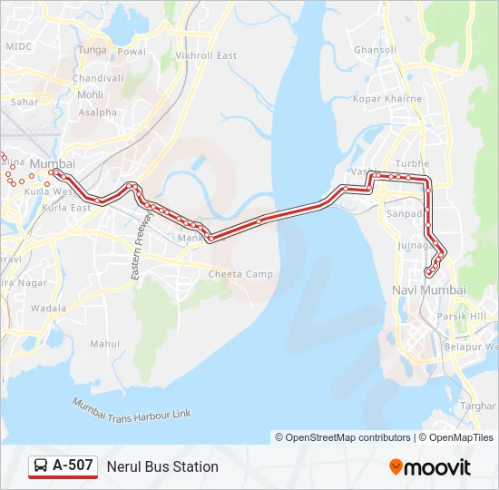 A-507 Bus Line Map