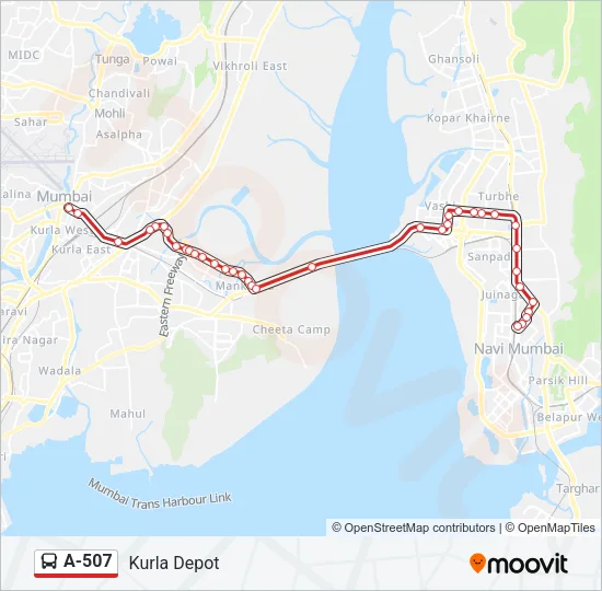 A-507 Bus Line Map