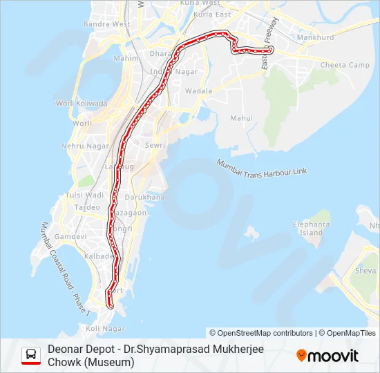 A-21 (SPL) Bus Line Map