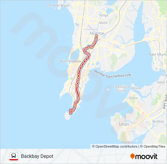 A-25 (SPL) Bus Line Map