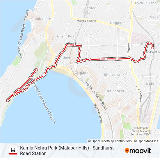 A-42 (SPL) Bus Line Map