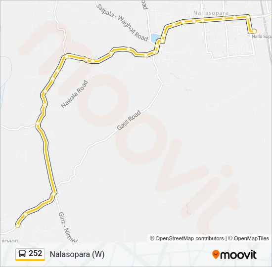 252 Bus Line Map