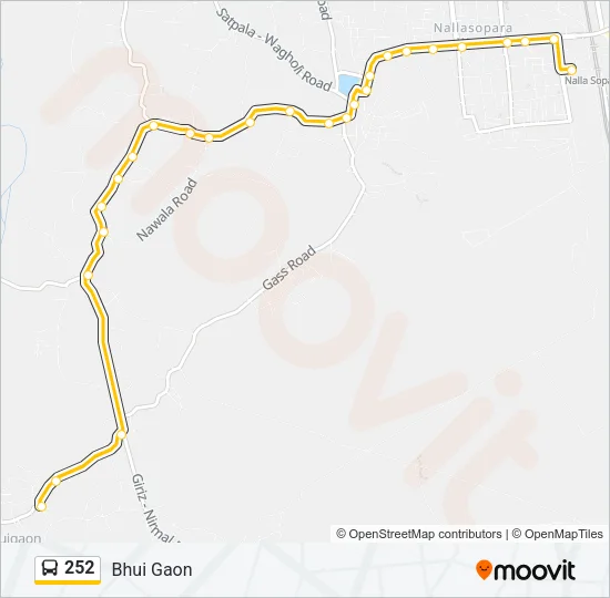 252 Bus Line Map