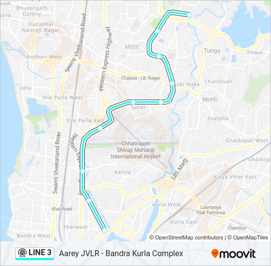 LINE 3 metro Line Map