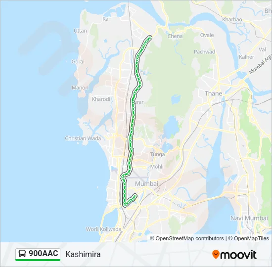 900AAC Bus Line Map