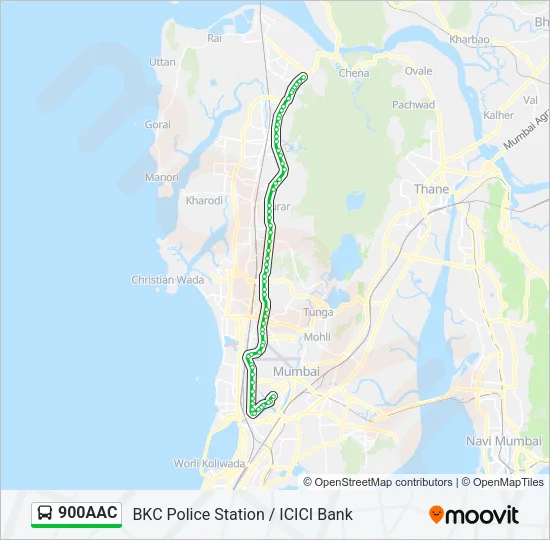 900AAC Bus Line Map