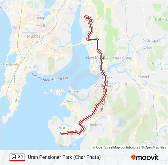 31 Bus Line Map