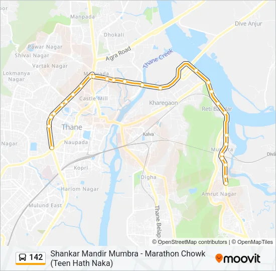 142 Bus Line Map