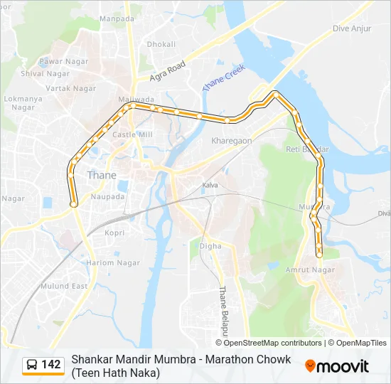 142 Bus Line Map